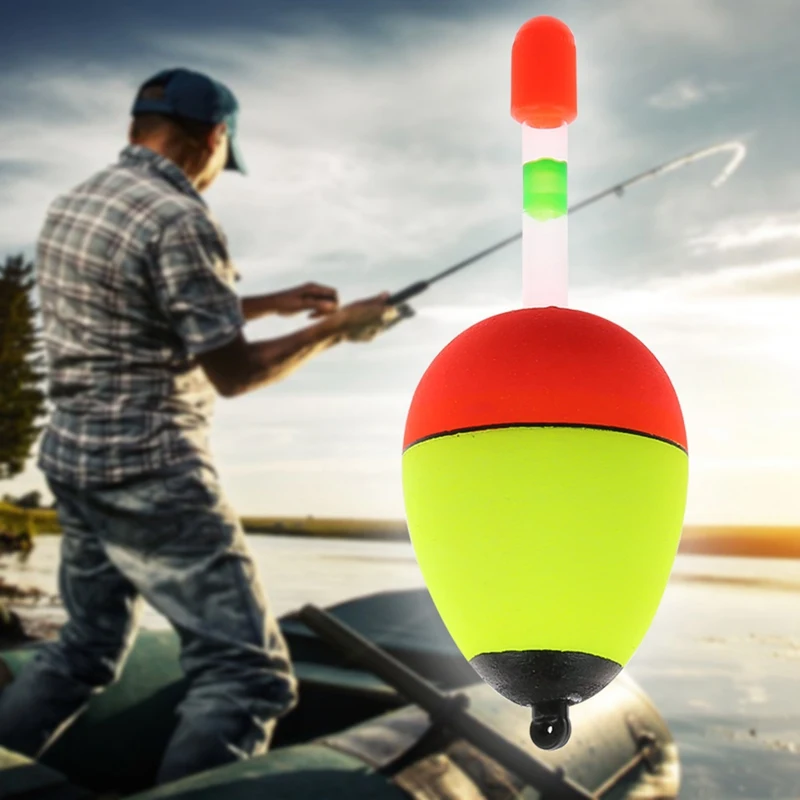 

5pcs LED Light Stick EVA Fishing Float Long Vertical Luminous Night Lighting Wand Fishing Floats Bobber Sea Fishing Tackle
