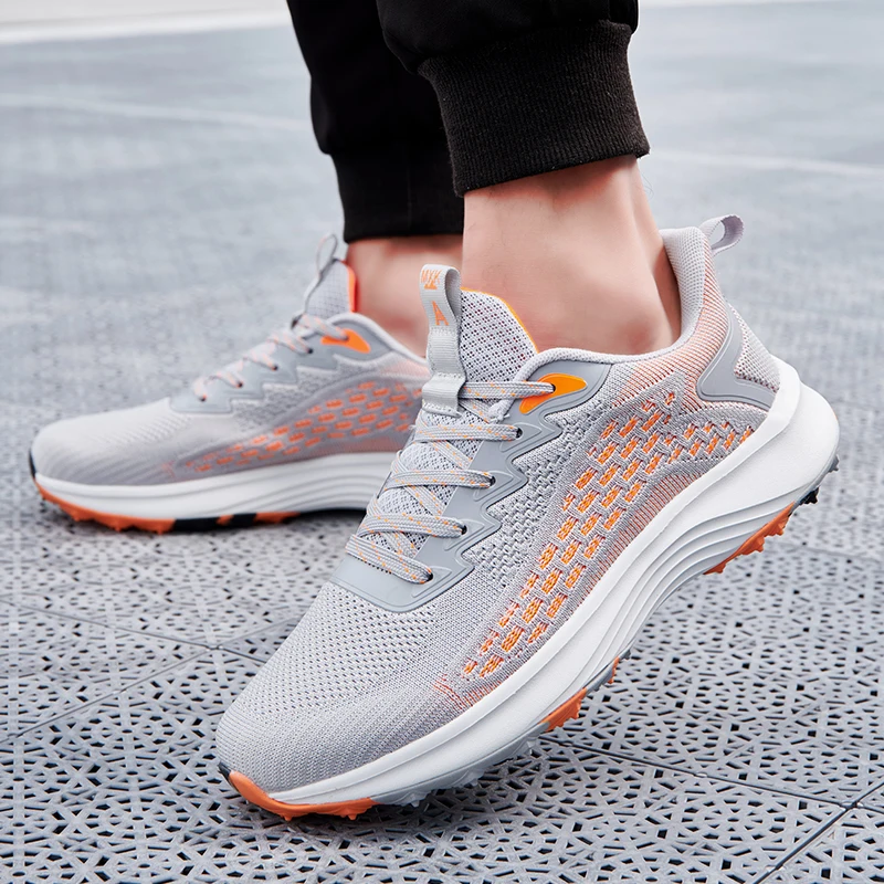 New Men's and Women's Golf Training Shoes Men's Non-slip Golf Shoes Outdoor Grass Comfortable Men's Sports Golf Shoes Size 36-45