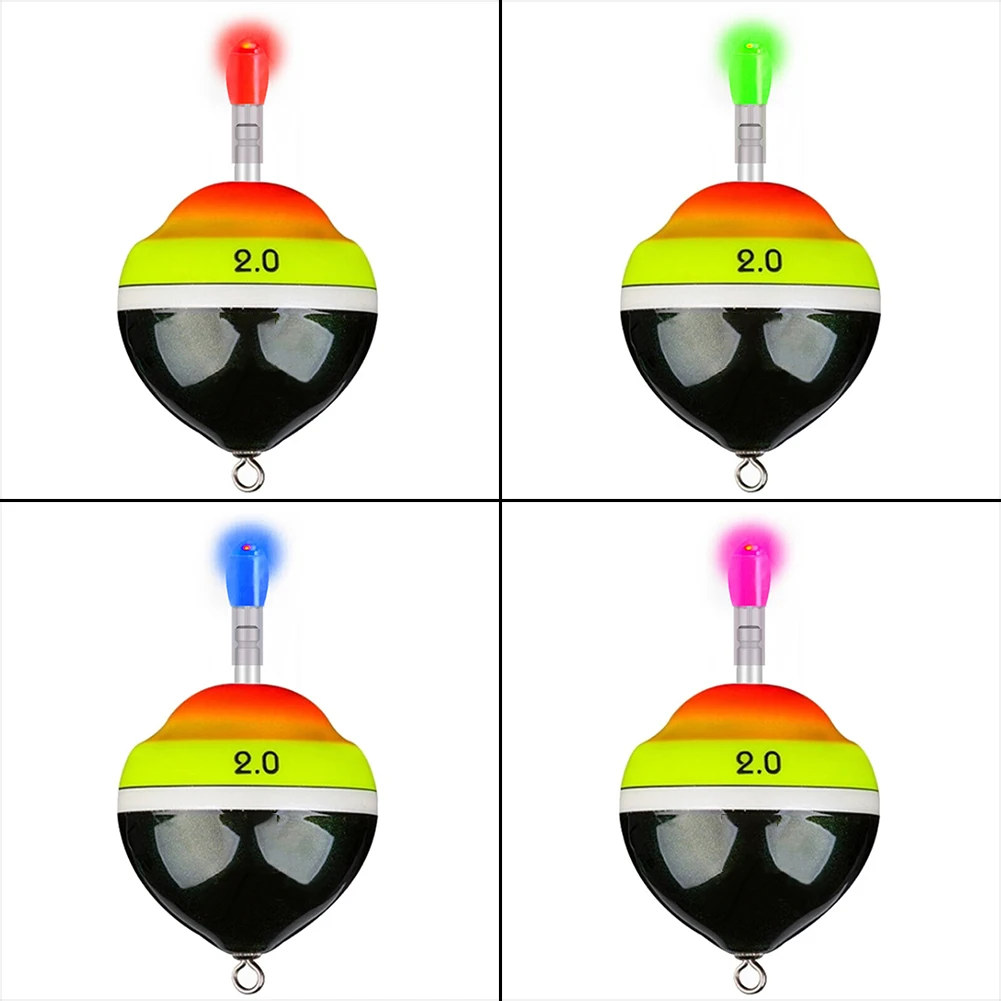 2 шт. рыболовная плавающая Лампа Ночная рыбалка Электронный буй хвост светильник