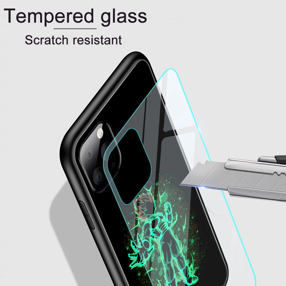 Ciciber Dragon Ball чехол в виде светящегося стекла для iPhone 11 Pro Max 7 8 6 6S Plus X XR XS задняя