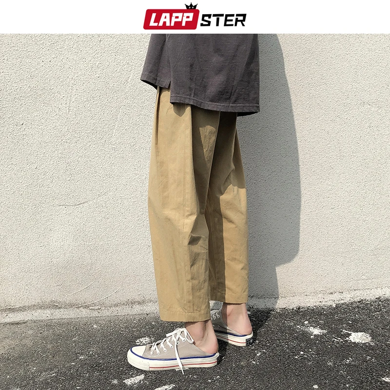 LAPPSTER Мужские Streetwear бегуны Брюки 2019 Mens Hip Hop Black Тренировочные штаны мужчины