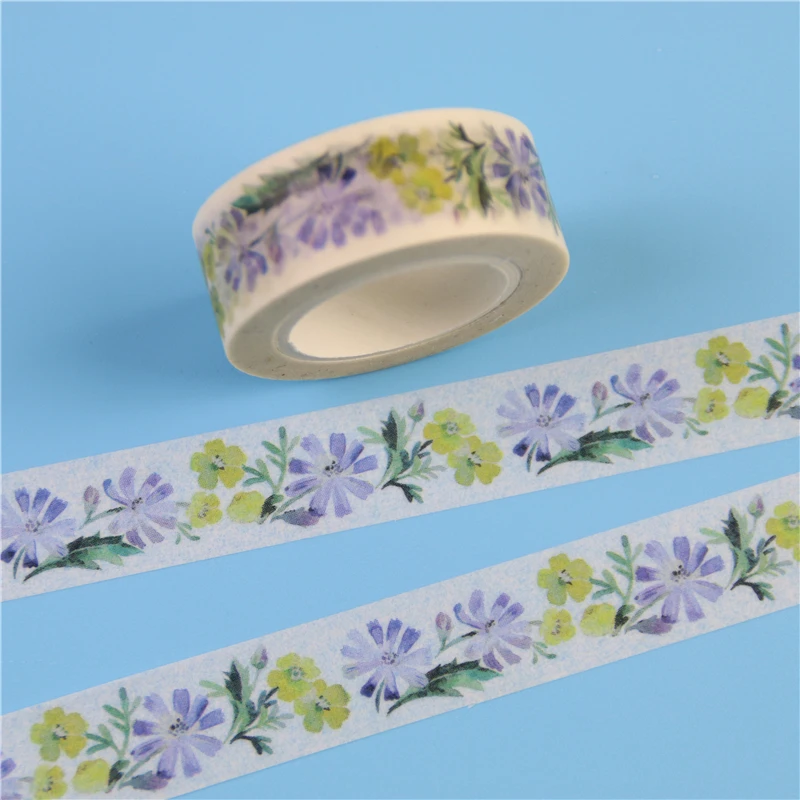 1 шт. супер красивый цветок высокое качество Washi бумага клейкой ленты &quotсделай