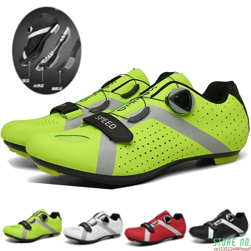 

Professional Athletic Bicycle Shoes MTB Cycling Shoes Men Self-Locking Road Bike Shoes Sapatilha Ciclismo Women Cycling Sneakers
