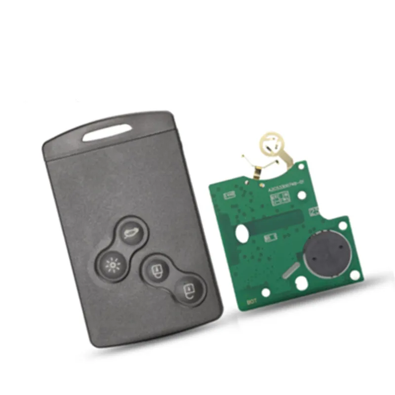 Ключ для смарт карты pcf7952 4 кнопки без ключа с чипом Renault Koleos Scenic Laguna key|buttons buttons|button