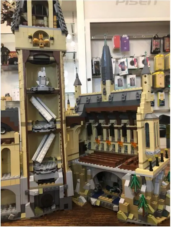 16060 Potter Movie Series Academy of Magic Walls and Fortresses Castle Building Blocks 6020pcs Brick Toys Children Gift 71043