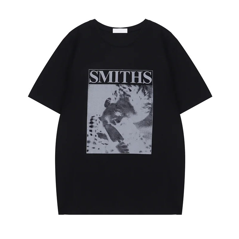 

Qooth Solid Classic All Match T-shirt Letter Printed Women Summer Short Sleeve Causal T-shirt O-neck Pullover Shirt QT860