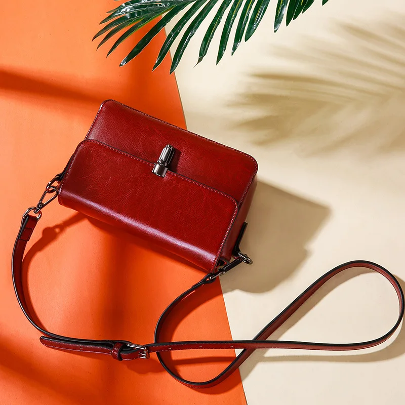 Wholesale Spring And Summer New Style Cowhide Shoulder WOMEN'S Bag Fashion Small Square Lady 1132 | Багаж и сумки