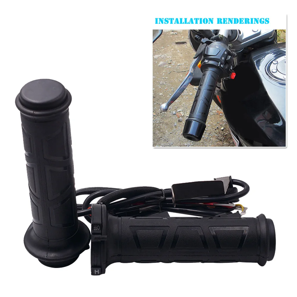 

Parts Electric Heated Handle Motorcycle Black 12W-24W Adjustable Replacement