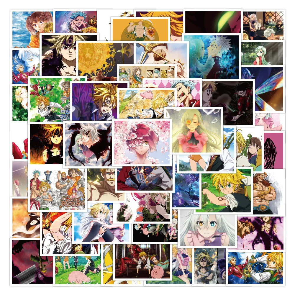 

10/30/50PCS Cartoon Anime Seven Deadly Sins Graffiti Stickers Suitcase Guitar Decoration Waterproof Stickers Wholesale