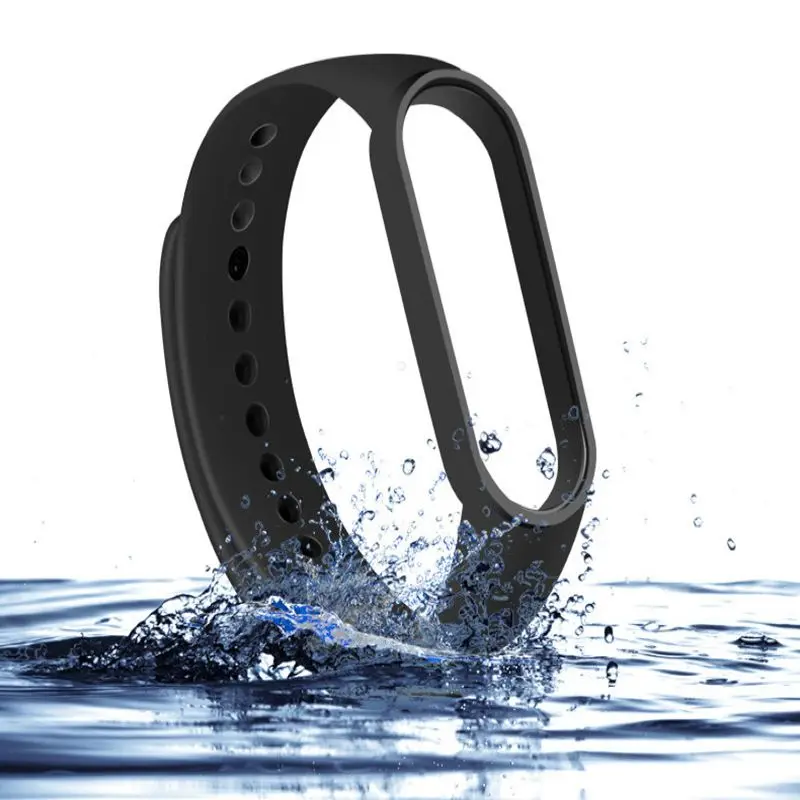 Correa для Xiaomi Mi Band 5 6 Чехол Мягкий силиконовый ремешок fitbit Смарт спортивный часов