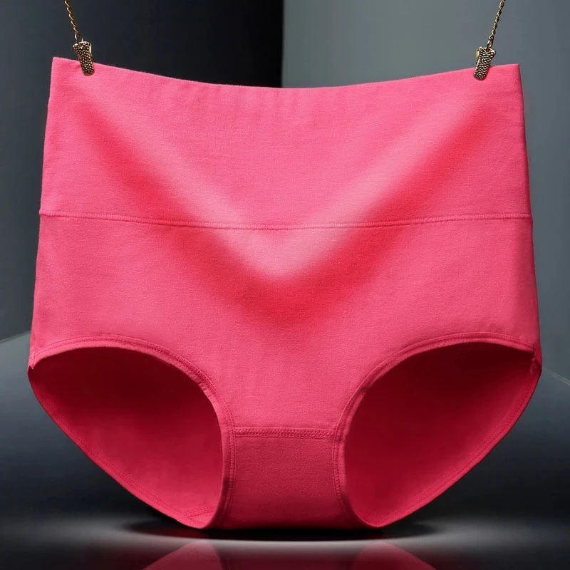 Женские хлопковые трусики с высокой талией бесшовные ультратонкие сексуальные