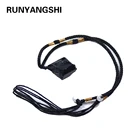 1 шт., подвеска из натурального черного турмалина Runyangshi из камня и хрусталя, Jet Stone Follow type, украшения для ожерелья, аксессуары в подарок