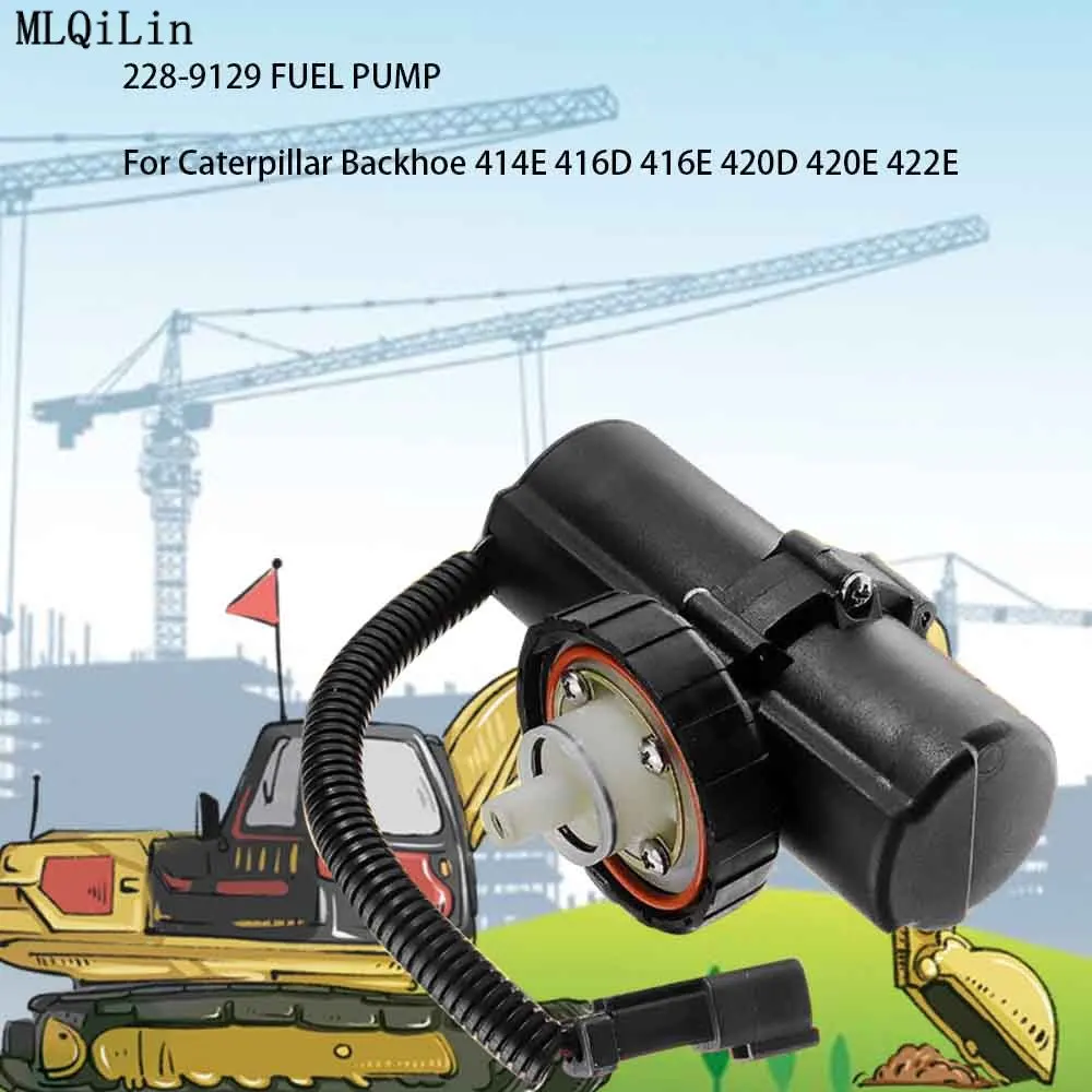 Электрический топливный насос 228-9129 2289129 для экскаватора Caterpillar 414E 416D 416E 420D 420E 422E