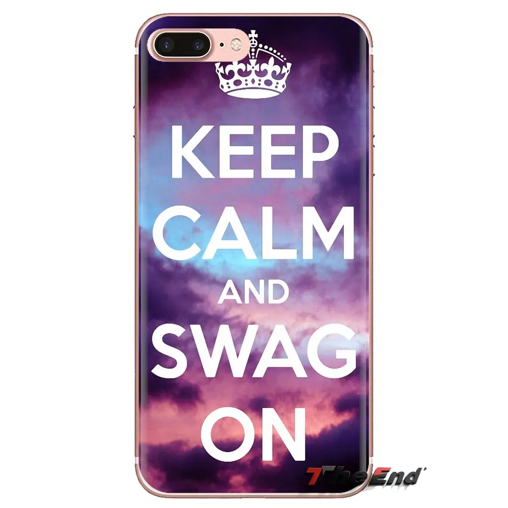 Keep Calm and Love SWAG на печати ТПУ прозрачный чехол для Xiaomi Redmi 4A S2 Note 3 3S 4 4X5 Plus 6 7 6A Pro Pocophone