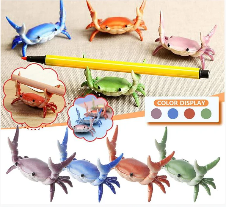 Новый японский креативные милые краб ручка держатель Тяжелая атлетика крабы