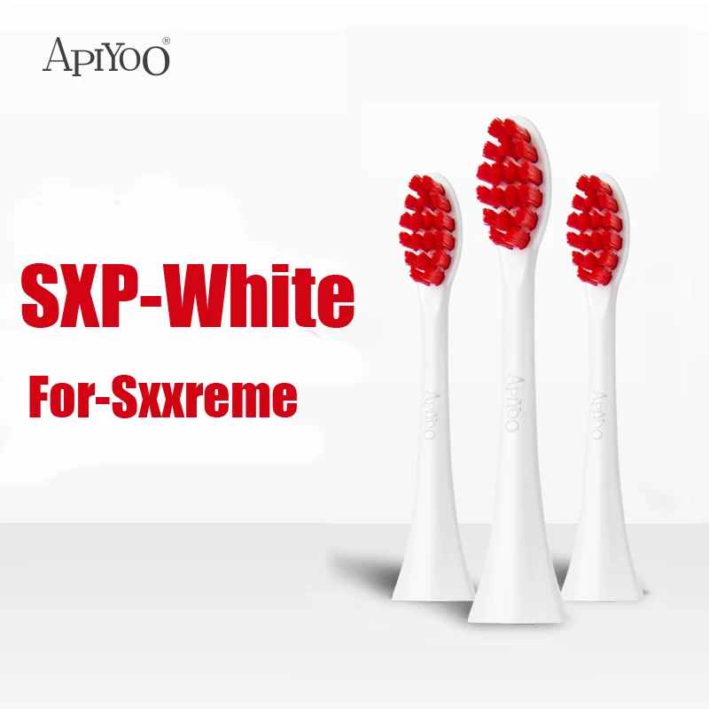 Зубная щетка Apiyoo для взрослых SXP Сменная головка мягких волос DuPont 3 палочки цвет
