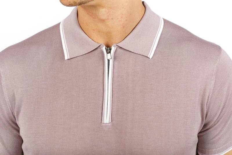 

Billionaire polo shirt silk men 2021 New summer Solid color Business short sleeve Thin fashion zipper big size M-4XL