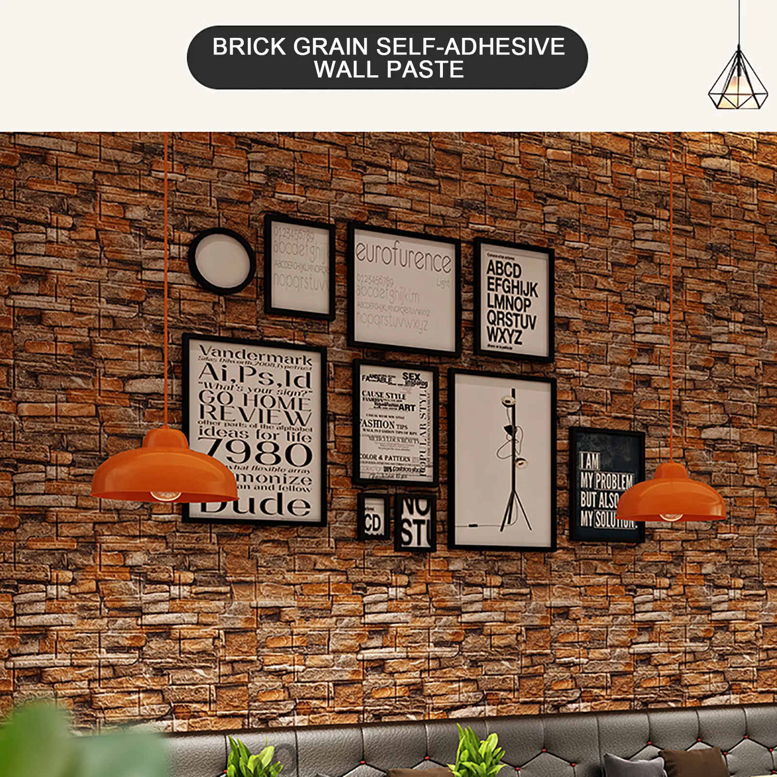 1 шт. 3D Наклейка на стену в стиле ретро наклейка виде кирпича s для гостиной фона