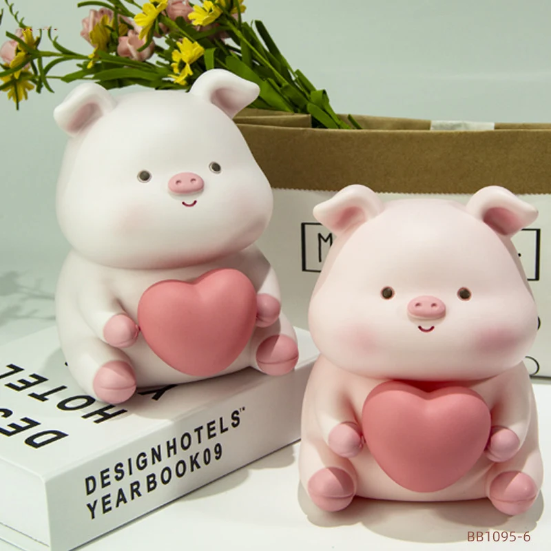 Kawaii Led любящее Копилка виниловые экономия денег коробка светится в темноте