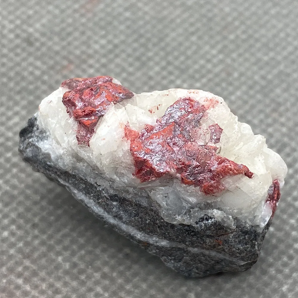 

Natural Cinnabar stone Original red Stone Healing Reiki Crystal A21#