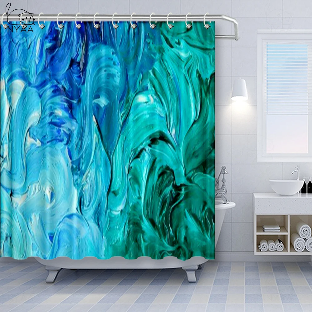 Vixm серый и желтый занавеска для душа гранж уличный стиль рисунок кисточкой