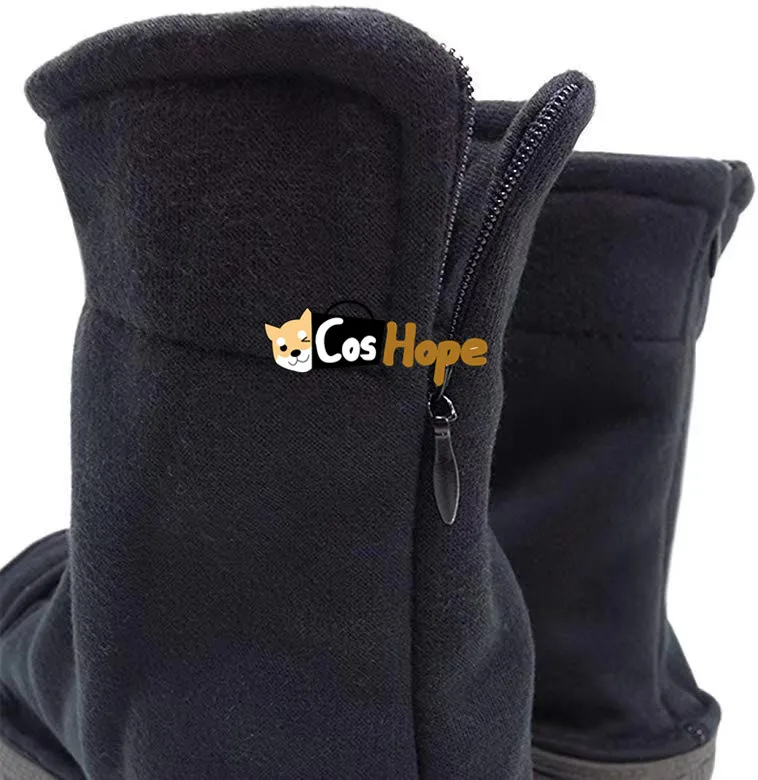 Обувь для косплея ниндзя унисекс черные туфли Shippuden босоножки Akatsuki Uzumaki Sakura Sasuke