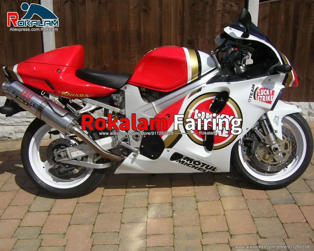 

Body Set For Suzuki TL1000R 1998 2003 TL 1000R 98 99 00 01 02 03 Red White Applique Motorbike Fairing Kit (Injection Molding)
