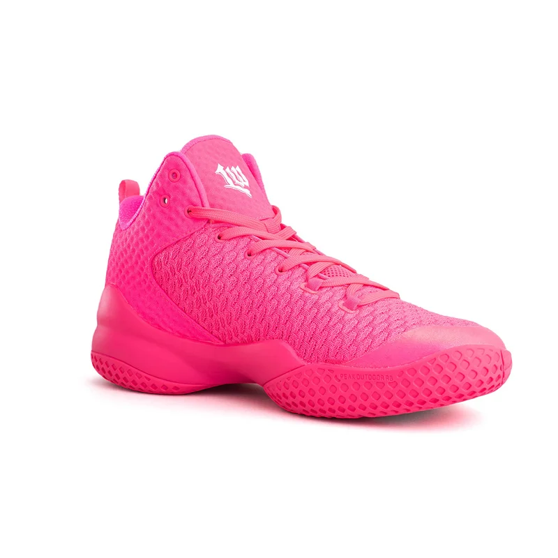PEAK Lou Williams Street Master Men Basketball Shoes Sports Shoes Pink Sneakers Non-slip Cushioning Outdoor Wearable Breathable