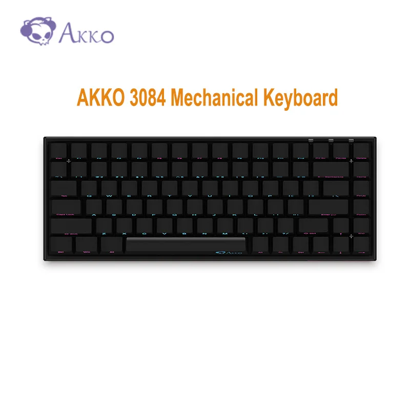 Оригинальная механическая клавиатура AKKO 3084 с вишневой осью MX 84 клавиши все анти