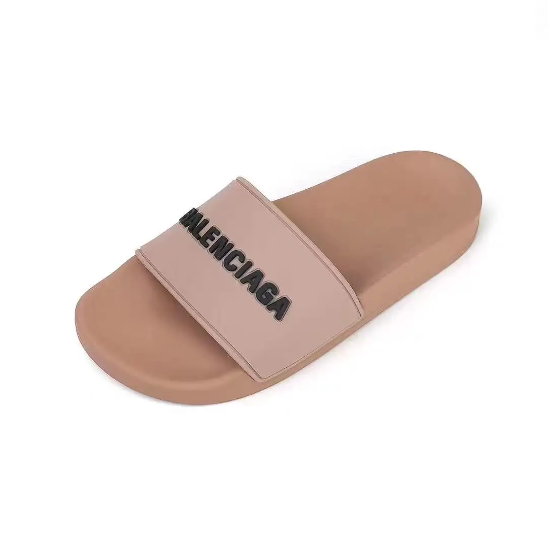 

2021 New Balenciaga- fashion Men Women sandals Ladies Flip Flops Loafers Black White Red Green Slides Shoes size 35-45 A31707