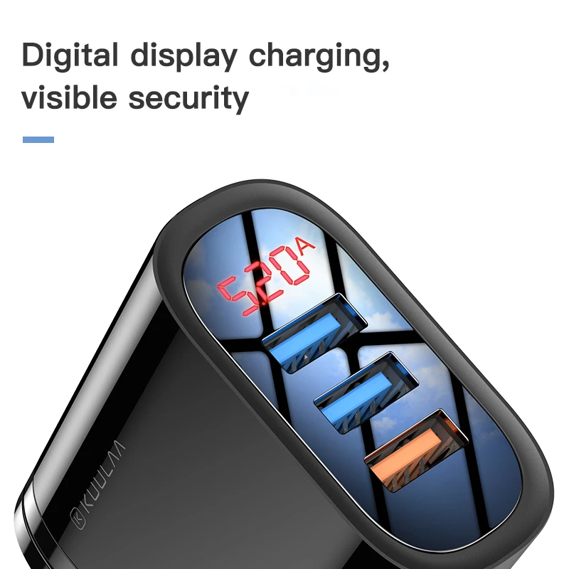 KUULAA Quick Charge 3 0 USB зарядное устройство 30 Вт QC3.0 QC Быстрая зарядка мульти штекер