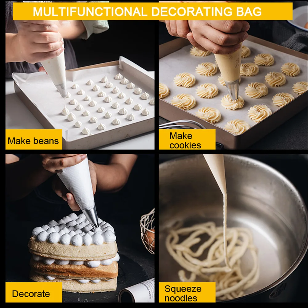 Одноразовые кондитерские мешки для украшения торта кексов и другой выпечки 100 шт.