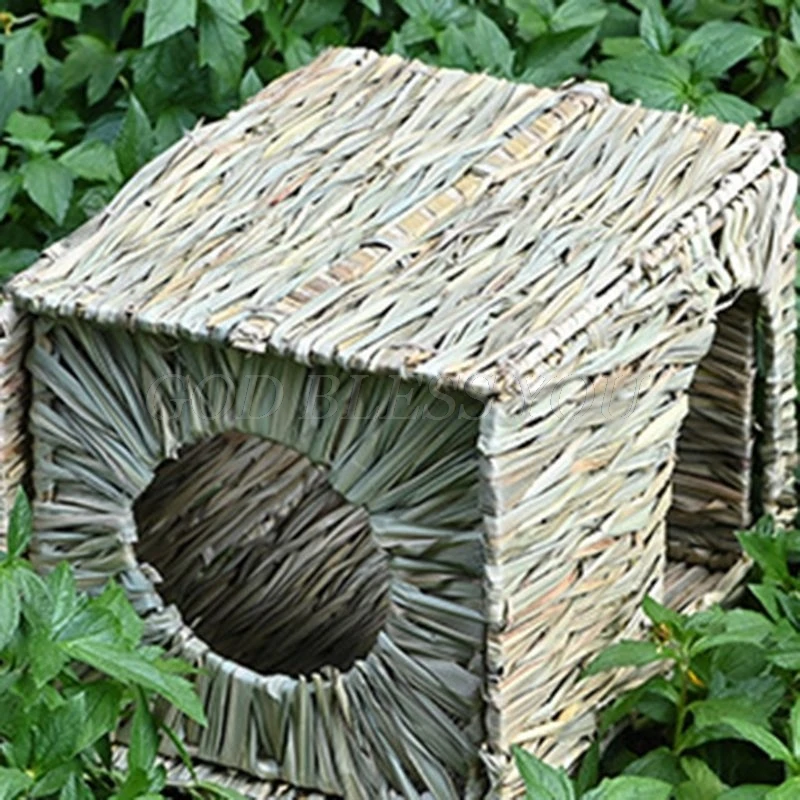 Небольшое животное Grassy гнездо дышащая складная кровать для сна коттедж
