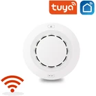 Смарт-датчик дыма Tuya, Wi-Fi датчик дыма для умного дома