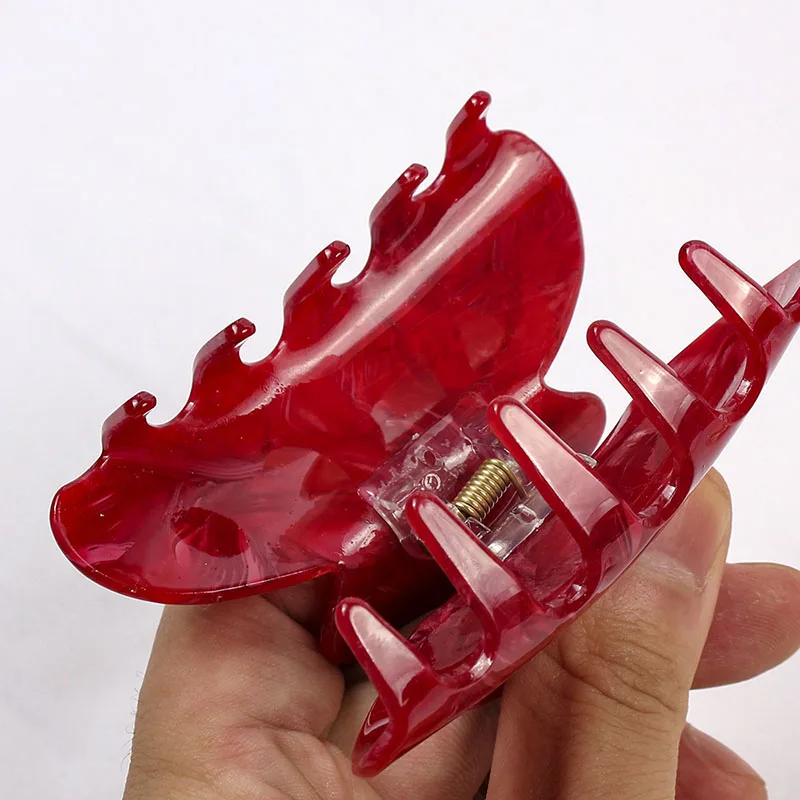 

Fashion Hair Claw Hair Clips Women Marbling Solid Color Larger Hair Claws Girls Hair Barrettes Crab Claw Hair Accessoriess