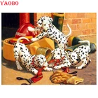 Алмазная живопись Yaobo с квадратными стразами, набор для алмазной вышивки 5D сделай сам с милыми животными, собаками, украшения Стразы, домашнее искусство