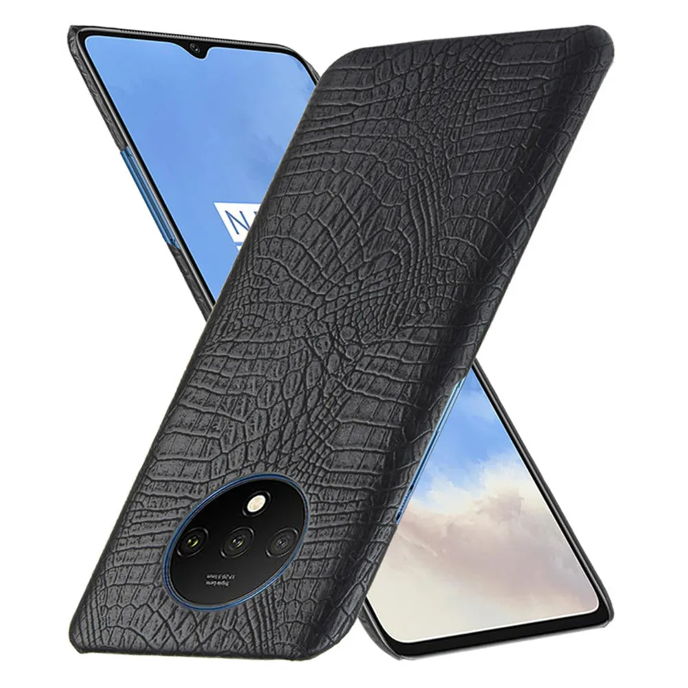 Чехол для Oneplus 7T Pro противоударный жесткий чехол накладка с рисунком под кожу