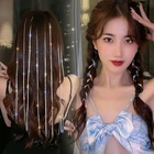 Украшение для волос Bling Стразы с длинной цепочкой изящные подарки для вечерние заколка для волос плетеная грязная плетеная повязка для волос для женщин и девочек