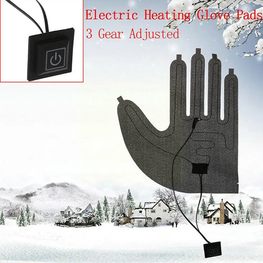 Перчатки с пятью пальцами нагревательная электрическая перчатка регулировкой