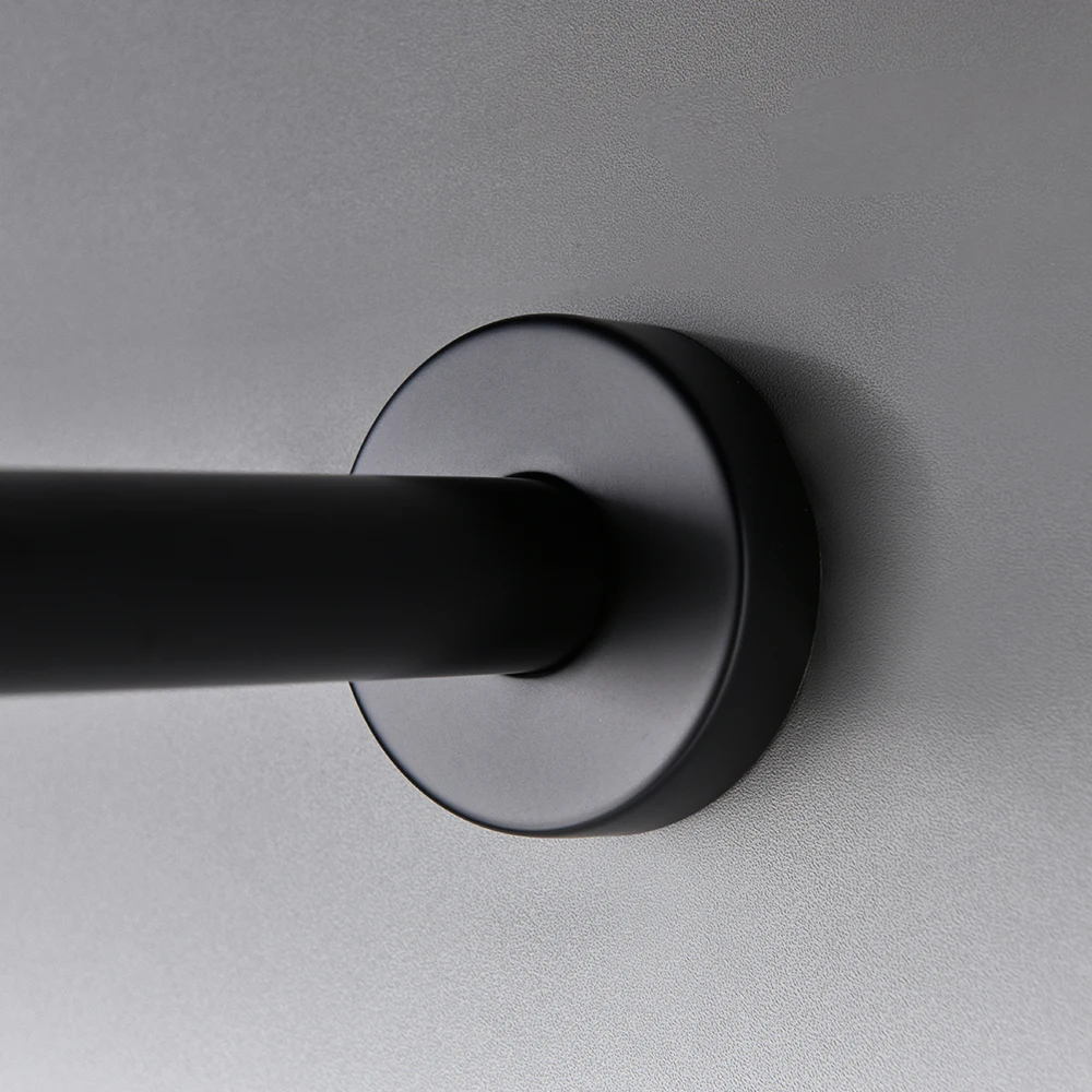 Smesiteli черный настенный Твердый латунный душевой кран для ванной комнаты|Стойки