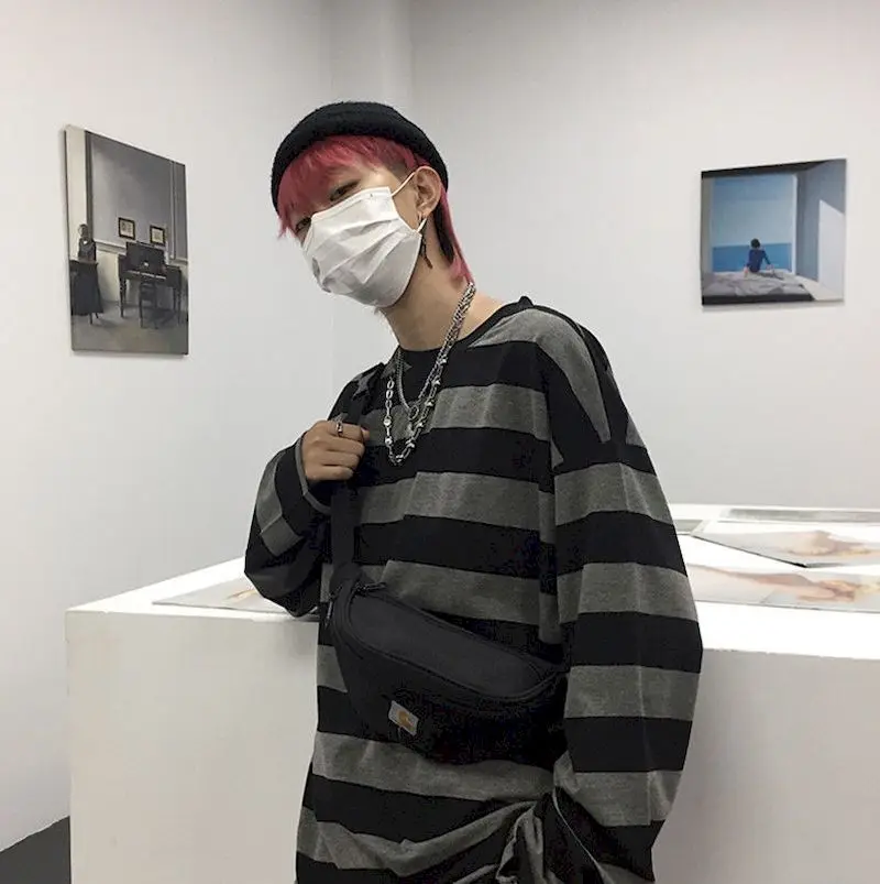 

Punk T Shirt Women Tshirt Streetwear Shirts Japanese Couple Clothes Kawaii Plus Size Women Womens Clothing Long Sleeve Gothic