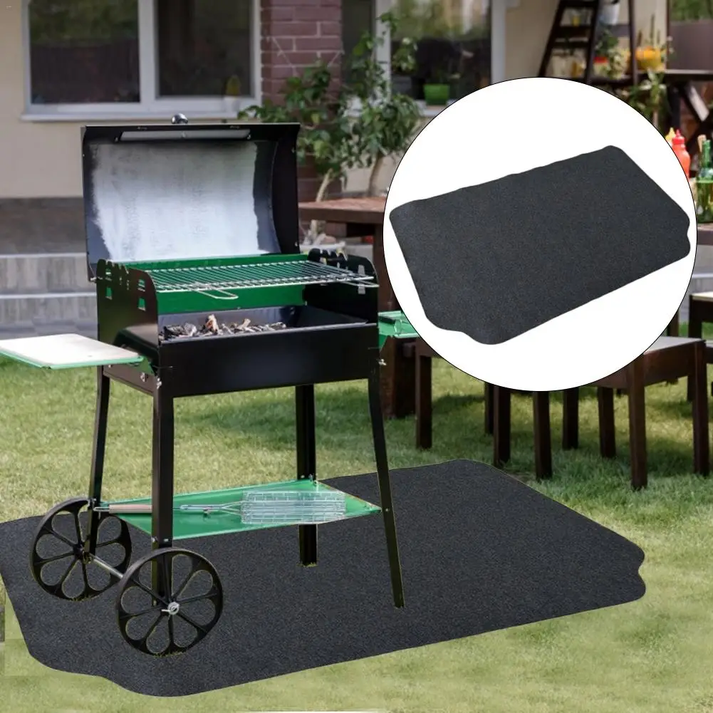 Under The Grill Mat Grilling Gear Gas Electric Use This Absorbent Pad Floor to Protect Decks | Дом и сад