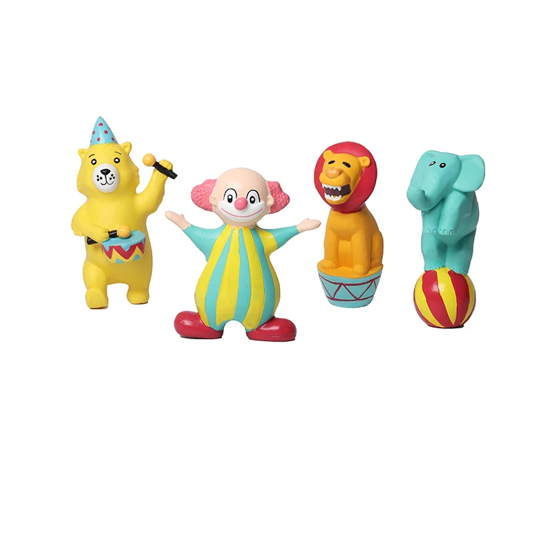 

Игрушка для собак, натуральная резиновая пищалка с толстыми стенками, цирковая Интерактивная плавающая игрушка для домашних животных