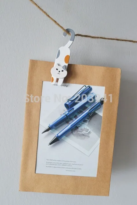 3 шт./упак. красивый дизайн с кошкой деревянная прищепка комплект деревянные Мини-зажимы для фото зажимы прищепка для декорирования вестибюлей зажимы Pegs