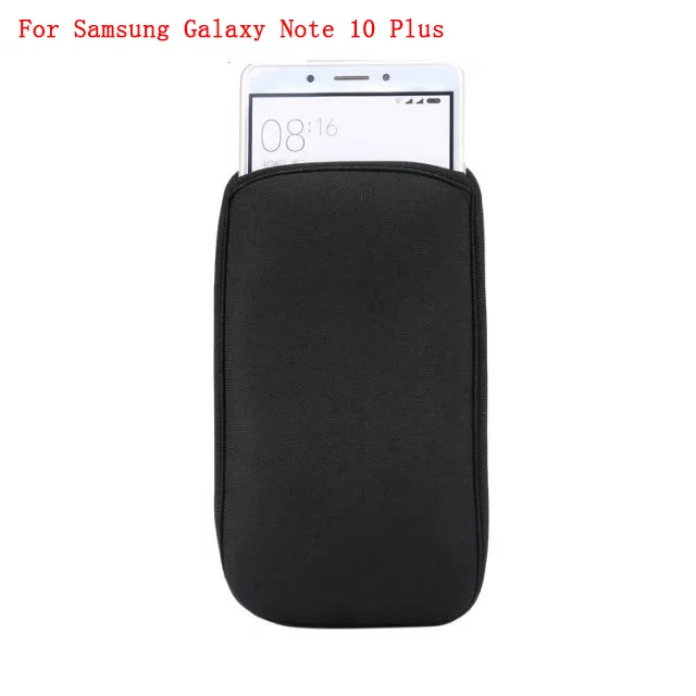 For Note 10 Plus 4,"~ 6,4" дюймов Универсальный неопреновый чехол сумка чехол для iphone 11 Pro Max XR XS Max 8 Plus для Galaxy Note 10 S10 PLUS S10e - Цвет: For Note 10 Plus