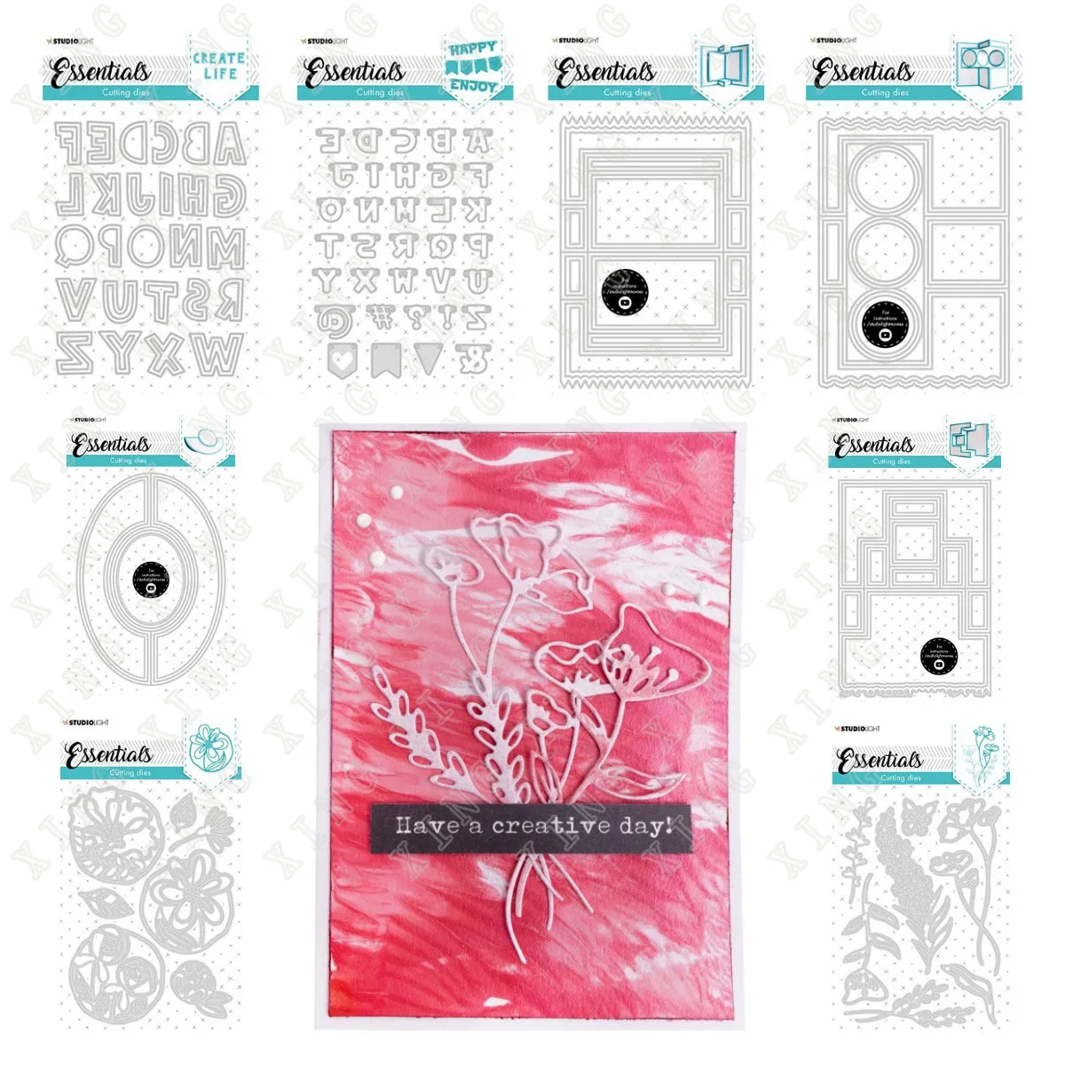 

Quirky Garland Alphabet Essentials Book Swing Top Long Flowers New Metal Cutting Dies Diy Scrapbook Diary Decoration Embossing