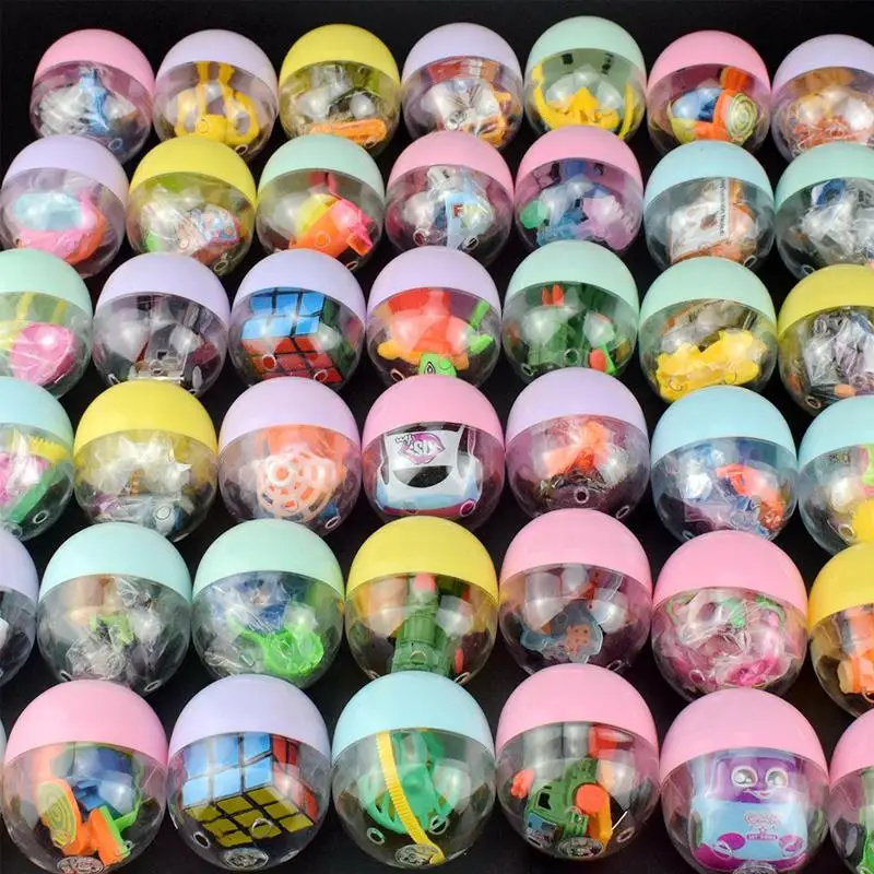 

Macaron Blind Box 47mm*55mm Plastic Siamese Capsules Toy Balls With Different Toy Ramdom Mix For Vending Machine Funny egg