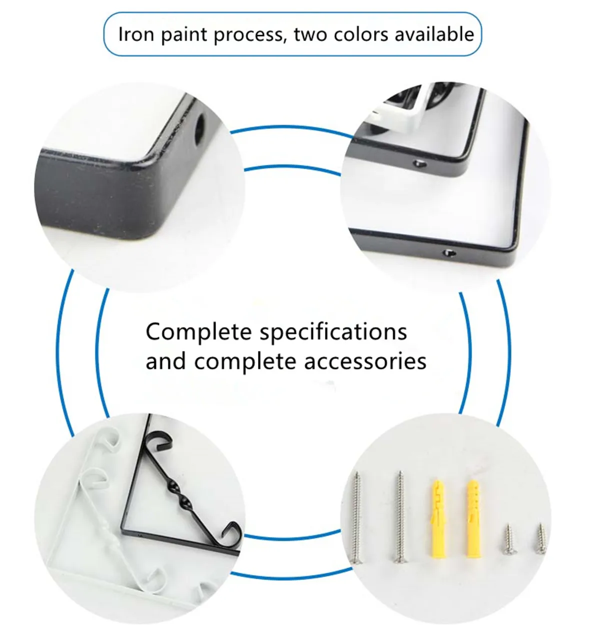 Европейский кованый железный Треугольный Кронштейн черно-белый бронзовый