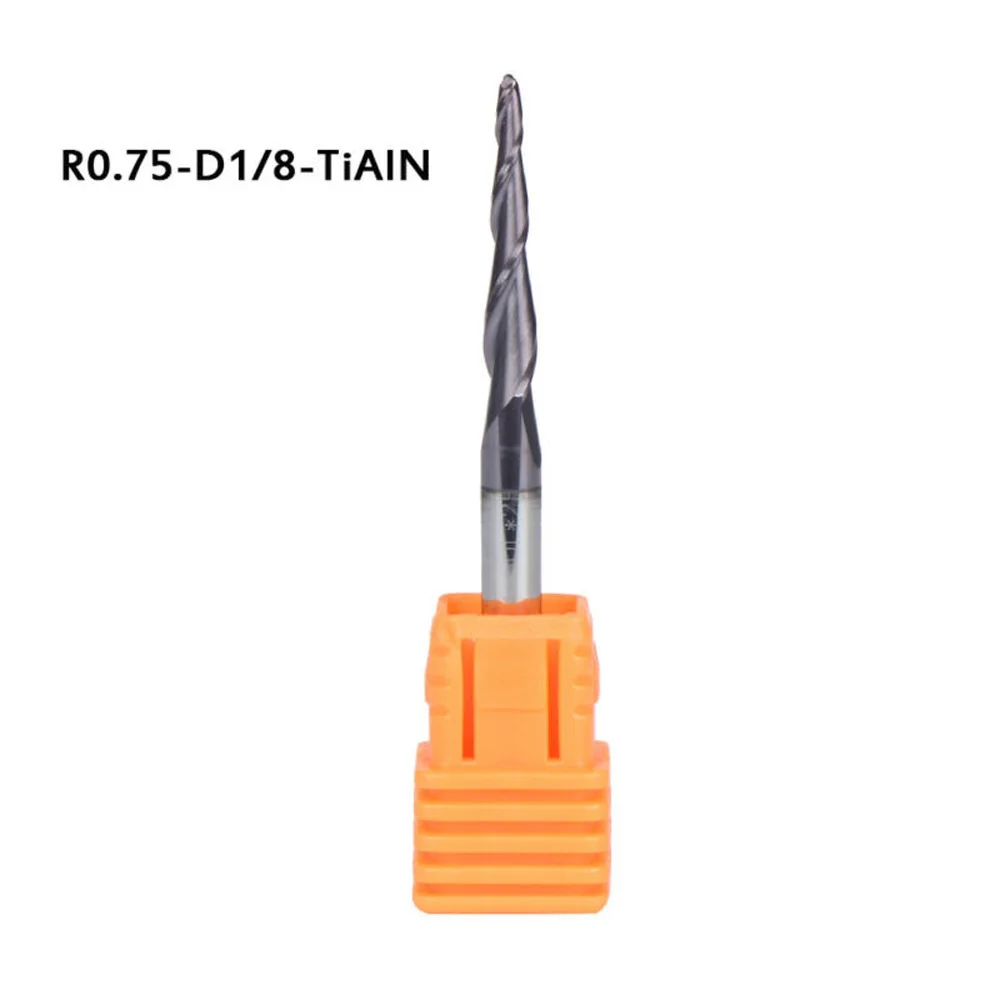 

0.25mm End mill 0.5mm 0.75mm 1.0mm Radius Router CNC Bit Tool Equipment