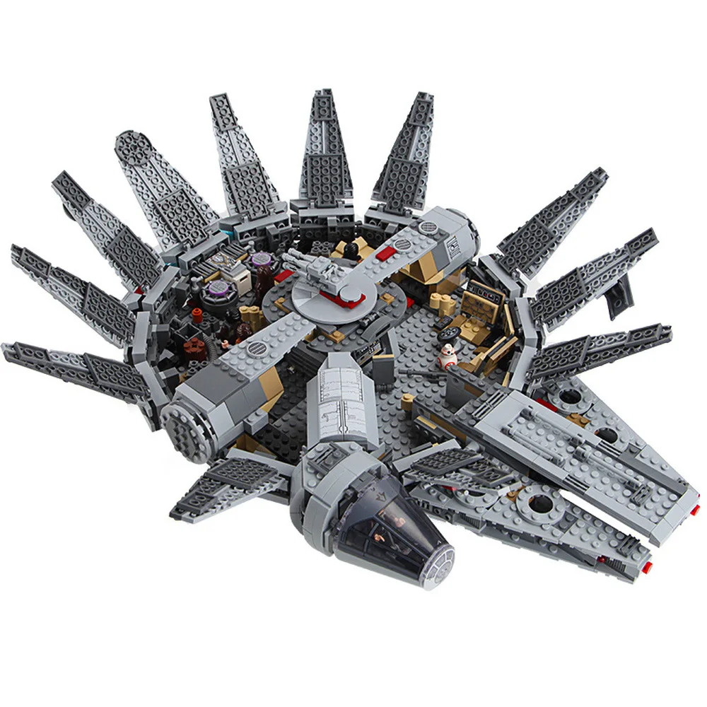 

1381pcs Stars Millennium Imperial Spaceship Model Wars Bricks Compatible with 05007 79211 Building Blocks Toys for Children Gift